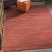 Red 78 x 0.03 in Indoor/Outdoor Area Rug - Bayou Breeze Diehl Striped Flatweave Crimson Multicolor Indoor Outdoor Area Rug | Wayfair