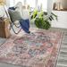 Pink 106 x 0.04 in Area Rug - Langley Street® Glendale Heights Oriental Rose Area Rug Polyester | 106 W x 0.04 D in | Wayfair