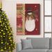 The Holiday Aisle® Red Patchwork Premium Gallery Wrapped Canvas - Ready To Hang Red Patchwork Canvas, in Green/Red | 27 H x 18 W x 1 D in | Wayfair