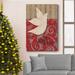 The Holiday Aisle® Peace Dove Premium Gallery Wrapped Canvas - Ready To Hang Peace Dove Canvas, in Red/White | 12 H x 8 W x 1 D in | Wayfair