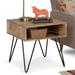 Foundry Select Kardinya Solid Wood End Table w/ Storage Wood in Brown | 22.68 H x 22.05 W x 22.05 D in | Wayfair B7A57DC0DD5F4C6780AF5E7991714E9A