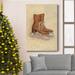 The Holiday Aisle® Ice Skates Premium Gallery Wrapped Canvas - Ready To Hang Ice Skates Canvas, in Red/White | 12 H x 8 W x 1 D in | Wayfair