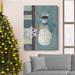 The Holiday Aisle® Snowman Patchwork I Premium Gallery Wrapped Canvas - Ready To Hang Snowman Patchwork I Canvas, in White | Wayfair