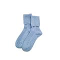 iMongol 100% Pure Cashmere Bed Socks for Women Ladies Wife Mother, Smooth Toes and Heel by Hand Sewing, warm and cosy socks, One Size (1 Pair) (Blue)