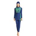 TaissBocco Muslim Modest Swimsuit Hijab Full Coverage Bathing Suit Swimming Suit Beachwear Bukini Swimwear (F3, XL, x_l)