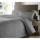 SeventhStitch 500 Thread Count 100% Egyptian Cotton Duvet Cover with Pillow Cases Bedding Sets Double King Super King Size Quilt Covers (Grey, Super king)