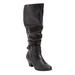 Women's The Cleo Wide Calf Boot by Comfortview in Black (Size 9 1/2 M)