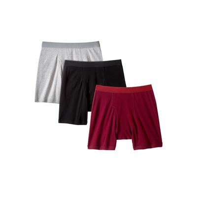 Men’s Big & Tall Cotton Cycle Briefs 3-Pack by KingSize in Assorted Neutral Colors (Size 4XL) Underwear