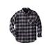 Men's Big & Tall Boulder Creek™ Flannel Shirt by Boulder Creek in Black Buffalo Check (Size L)