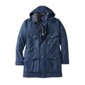 Men's Big & Tall Boulder Creek Fleece-Lined Parka with Detachable Hood and 6 Pockets by Boulder Creek in Blue Indigo (Size 6XL) Coat