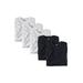 Men's Big & Tall Cotton Crewneck Undershirts 5 pack by KingSize in Assorted Black White (Size 6XL)