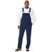 Men's Big & Tall Fleece overalls by KingSize in Navy (Size L)