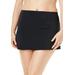 Plus Size Women's Side Slit Swim Skirt by Swimsuits For All in Black (Size 20)