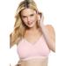 Plus Size Women's Wireless Microfiber T-Shirt Bra by Comfort Choice in Shell Pink (Size 38 D)