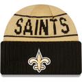 Men's New Era Gold/Black Orleans Saints Reversible Cuffed Knit Hat