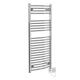 Warmehaus 250W Thermostatic Electric Heated Towel Rail Radiator Warmer - 1100 x 500mm Bathroom Ladder Radiator Chrome Curved Heated towel rail