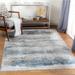 Whyalla 6'7" Round Modern Light Gray/White/Olive/Teal/Dusty Sage/Navy/Pale Blue/Taupe/Medium Gray Area Rug - Hauteloom