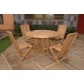 Butterfly Comfort 5-Piece Dining Table Set - Anderson Teak Set-34