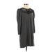 Ann Taylor LOFT Casual Dress - Sweater Dress: Gray Dresses - Women's Size Small Petite