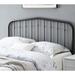 Camberly Arched Queen Size Black Metal Headboard