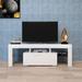 Entertainment TV Stand, Large TV Stand TV Base Stand with LED Light TV Cabinet - 51.2×13.8×17.7in