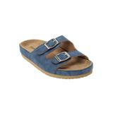 Plus Size Women's The Maxi Footbed Sandal by Comfortview in Navy (Size 9 1/2 M)