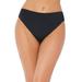 Plus Size Women's High Cut Cheeky Swim Brief by Swimsuits For All in Black (Size 8)