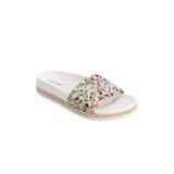 Wide Width Women's The Evie Footbed Sandal by Comfortview in Multi (Size 11 W)