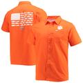 Men's Columbia PFG Orange Clemson Tigers Slack Tide Camp Button-Up Shirt