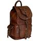 Leather Backpack Vintage Laptop Book bag for Women Men, Brown Leather Backpack Purse College School Bookbag Weekend Travel Daypack