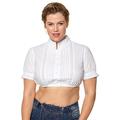 Ulla Popken Women's Plus Size Pintuck Lace Short Dirndl Shirt White 28 724297 20-54