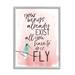 Stupell Industries Your Wings Already Exist Inspirational Phrase Bird Metaphor by Milli Villa - Graphic Art on Canvas in Pink | Wayfair