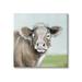 Stupell Industries 15_Big Ear Farm Cattle Countryside Cow Fluffy Hair Stretched Canvas Wall Art By Janet Tava, in Brown | Wayfair ai-758_cn_17x17