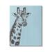 Stupell Industries 25_Simple Giraffe Portrait Rustic Blue Patterned Safari Animal Stretched Canvas Wall Art By Patricia Pinto in White | Wayfair