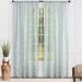 Orren Ellis Maizee Striped Semi Sheer Rod Pocket Curtain Panel Polyester in Green/Blue | 108 H in | Wayfair 8F248420BDEA4D0DAA2E85566527C48C