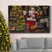 The Twillery Co.® Letter To Santa I Premium Gallery Wrapped Canvas - Ready To Hang Canvas in Green/Red/Yellow | 12 H x 8 W x 1 D in | Wayfair