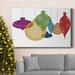 The Twillery Co.® Retro Ornaments Premium Gallery Wrapped Canvas - Ready To Hang Metal in Blue/Green/Red | 60 H x 40 W x 1.5 D in | Wayfair