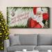 The Holiday Aisle® Arose Such A Clatter Collection D Premium Gallery Wrapped Canvas - Ready To Hang Canvas, in Red/White | Wayfair