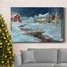 The Holiday Aisle® Christmas On The Farm Premium Gallery Wrapped Canvas - Ready To Hang Canvas, Solid Wood in White | 36 H x 24 W x 1 D in | Wayfair