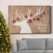 The Holiday Aisle® Dashing Through The Snow Premium Gallery Wrapped Canvas - Ready To Hang Canvas, in Brown/Red/White | 12 H x 8 W x 1 D in | Wayfair
