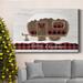 The Holiday Aisle® Christmas Camper Premium Gallery Wrapped Canvas - Ready To Hang Metal in Black/Blue/Green | 60 H x 40 W x 1 D in | Wayfair