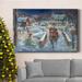 The Twillery Co.® Evening Sleigh Bells Premium Gallery Wrapped Canvas - Ready To Hang Canvas in Blue/Brown/Gray | 12 H x 18 W x 1.5 D in | Wayfair