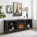 Darby Home Co Kneeland Fireplace TV Stand for TVs up to 78" Wood in Brown | 23.5 H in | Wayfair BCMH3282 43524865