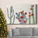The Holiday Aisle® Flowering Christmas Cactus Collection A Premium Gallery Wrapped Canvas - Ready To Hang Metal in White | Wayfair