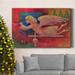 The Holiday Aisle® Angel Premium Gallery Wrapped Canvas - Ready To Hang Canvas, Solid Wood in Blue/Green/Red | 18 H x 12 W x 1 D in | Wayfair