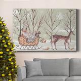 The Holiday Aisle® Christmas Time I Premium Gallery Wrapped Canvas - Ready To Hang Canvas, Solid Wood in White | 36 H x 24 W x 1 D in | Wayfair
