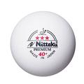 NITTAKU Table Tennis Balls Plastic Ball Premium 3 Star White 40+ ITTF Pack of 30