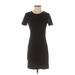 H&M Casual Dress - Bodycon: Black Solid Dresses - Women's Size Small
