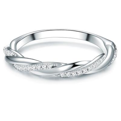 Trilani - Ring Sterling Silber Zirkonia in Silber Ringe 1 ct Damen Image
