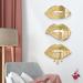 Sectis Design Lips Decorative Wall Mirrors in Yellow | 7 H x 42 W x 1 D in | Wayfair 50260_14x7/14x9/14x11_Pop